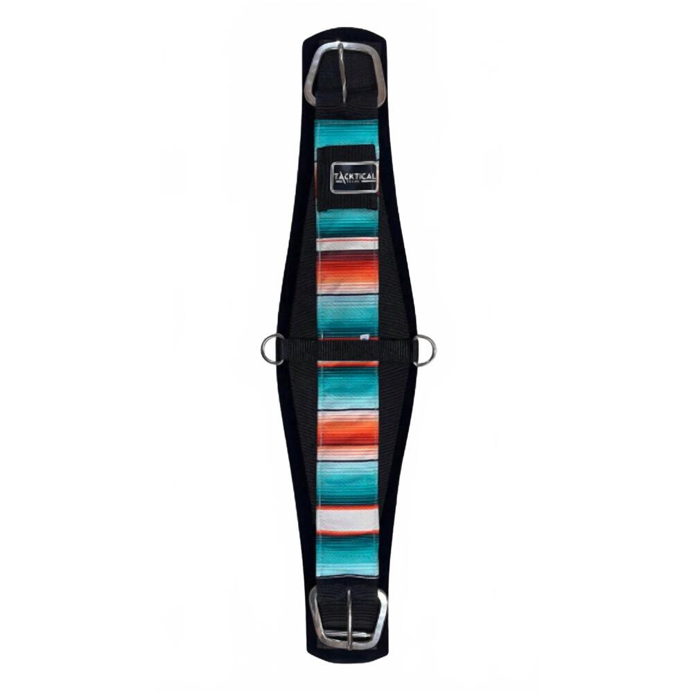 NEW TACKTICAL cloud relief horse cinch in teal serape